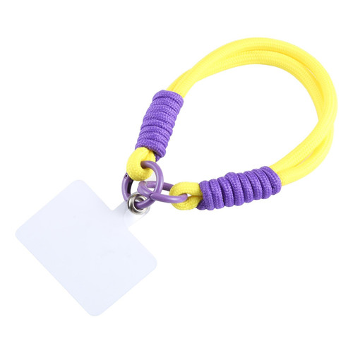 Universal Phone Short Lanyard Phone Anti-lost Hand Strap(Bright Yellow)