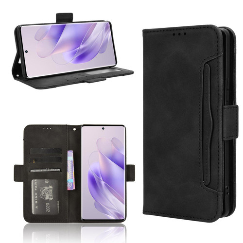 For Infinix Zero 30 5G Skin Feel Calf Texture Card Slots Leather Phone Case(Black)