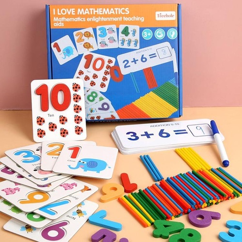 Mathematical Arithmetic Teaching Kids Early Education Wooden Children Toys