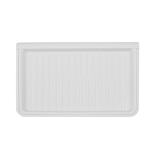 For Tesla Model Y 2021-2023 TPE Storage Organizer Under Car Seat, Style:with Cover(White)