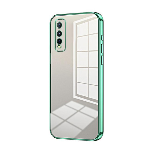 For vivo Y70s / iQOO U1 / Y51s / Y70t Transparent Plating Fine Hole Phone Case(Green)
