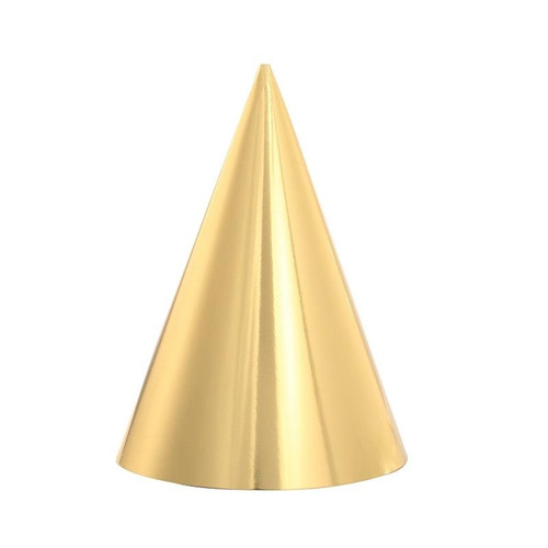 20 PCS Sequined Fur Ball Birthday Hat Birthday Party Supplies Dress Up Paper Hat, Colour: No. 4 Pure Gold