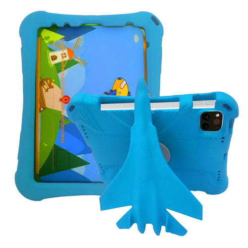 For iPad 10th Gen 10.9 2022 360 Rotation Aircraft Holder EVA Shockproof Tablet Case(Blue)