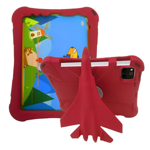 For iPad 10th Gen 10.9 2022 360 Rotation Aircraft Holder EVA Shockproof Tablet Case(Red)