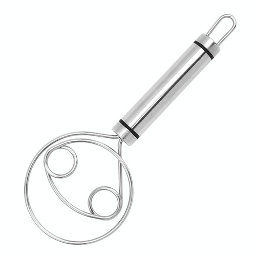 Stainless Steel Flour Mixer Flour And Egg Beaters Noodle Making Tools, Specification: Double Circle