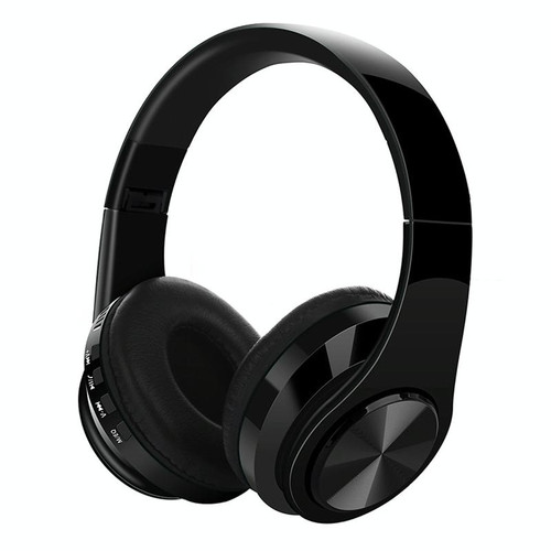 FG-69 Bluetooth Wireless Headset Subwoofer Mobile Computer Headset(Black)