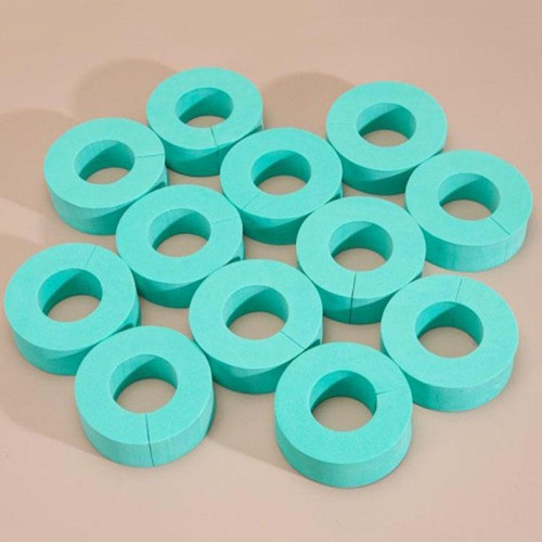 12pcs /Pack Small C-Shape Portable Hair Curler Beauty Fluffy No Heat No Harm Hair Sleeping Hair Roller(Cyan)
