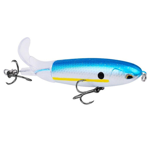PROBEROS DW601 360 Degree Rotating Propeller Lures Topwater Tethered Tractor Floating Fake Fish Bait, Size: 14.5cm/32.5g(Color C)