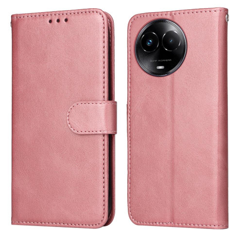 For Realme C67 5G Global / 11 5G Taiwan Version Classic Calf Texture Flip Leather Phone Case(Rose Gold) For Realme C67 5G Global / 11 5G Taiwan Version Classic Calf Texture Flip Leather Phone Case(Rose Gold)