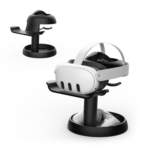 AMVR TYBP1 VR Desktop Storage Display Rack For Meta Quest 3 / Pico 4 / PSVR 2(Black)