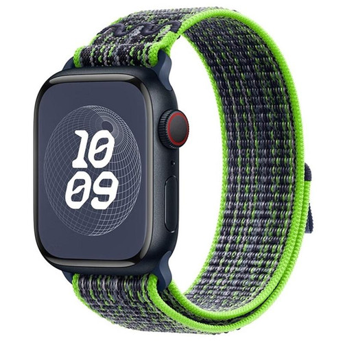 For Apple Watch Ultra 2 49mm Loop Nylon Watch Band(Green Blue) For Apple Watch Ultra 2 49mm Loop Nylon Watch Band(Green Blue)