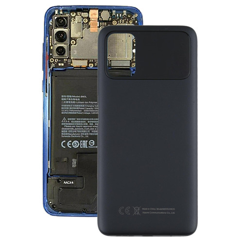Original Battery Back Cover for Xiaomi Poco M3 M2010J19CG(Black)