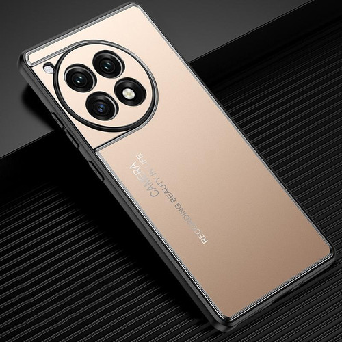 For OnePlus Ace 3 Frosted Metal Phone Case(Gold)