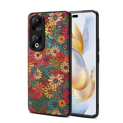For Honor 90 Pro Four Seasons Flower Language Series TPU Phone Case(Spring Green) For Honor 90 Pro Four Seasons Flower Language Series TPU Phone Case(Spring Green)