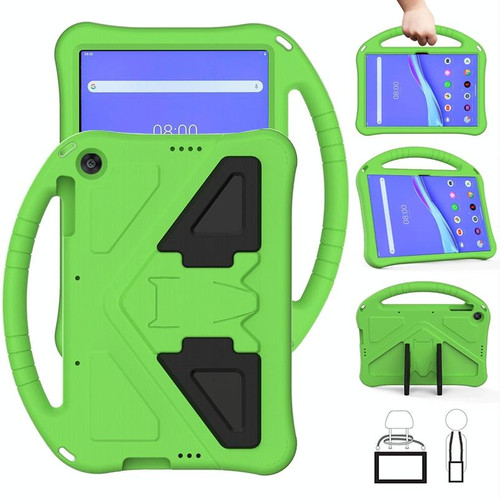 For Lenovo Tab M10 TB-X505F EVA Flat Anti Falling Protective Case Shell with Holder(Green)