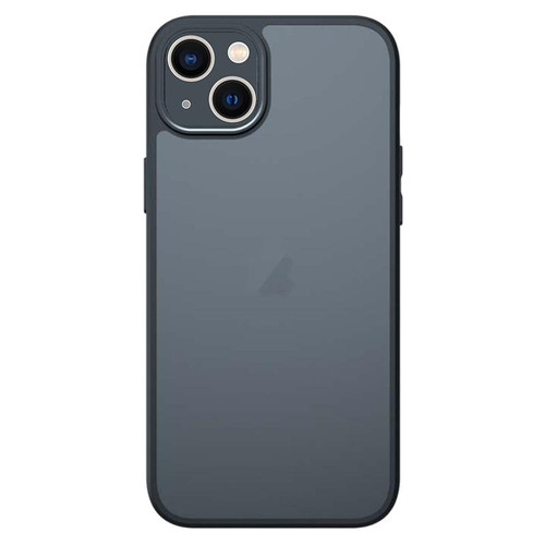 For iPhone 14 Plus Armor Precise Hole PC Hybrid TPU Phone Case(Black)