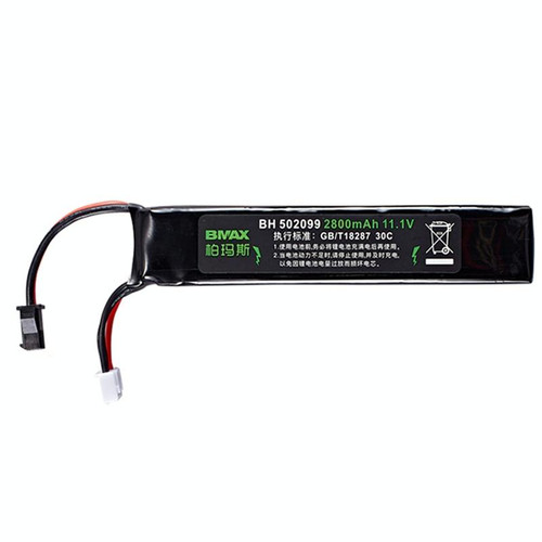 BMAX 11.1V High Rate 30C Discharge Water Marble Rifle Rechargeable Li-Ion Battery, Plug: SM