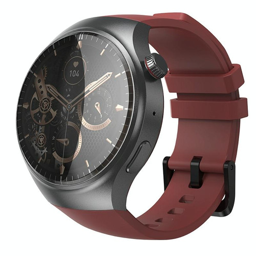 LEMFO DM80 1.43 inch AMOLED Round Screen Smart Watch Android 8.1, Specification:2GB+16GB(Red)