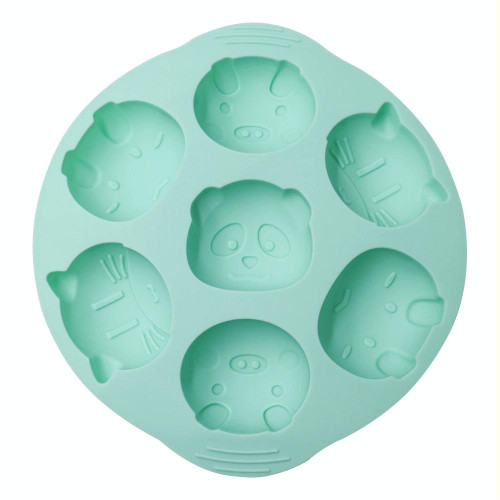 DIY Cartoon Silicone Cake Mold Baby Food Supplement Mold Baking Tools(Green)