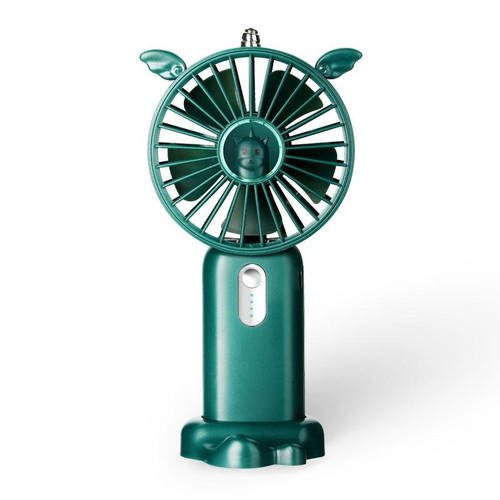 N12 Office Desktop USB Handheld Mini Fan, Fan diameter: 1200 MAH(Jade Green)