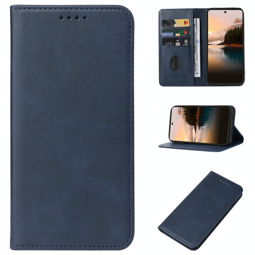 For TCL 40 NXTpaper 4G Magnetic Closure Leather Phone Case(Blue)