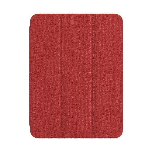 For iPad 10.2 2021/2020/2019 ZGA Tri-Fold Voltage Smart Leather Tablet Case(Red)