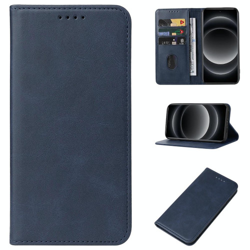 For Xiaomi 14 Ultra Magnetic Closure Leather Phone Case(Blue)