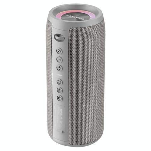 Zealot S51 Pro Shocking Bass Bluetooth Speaker with Colorful Light(Grey)
