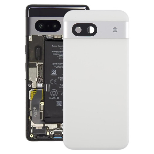 For Google Pixel 8a Original Battery Back Cover with Camera Lens Cover(Silver)