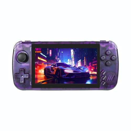 POWKIDDY X39 Pro 4.5 Inch Retro Handheld Game Console  ATM7051 Quad-Core Support HD TV Out 32G(Purple Transparent)