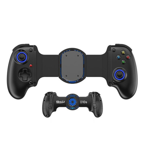 BSP-D10S Wireless Stretch Game Controller With Heat Dissipation Fan for Switch / Android / IOS / PC / PS3 / PS4(Black)