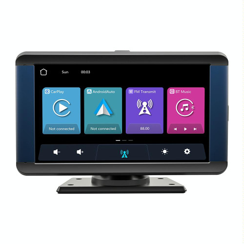 B300R 7 inch Portable Car MP5 Player Built-in Driving Recorder Support CarPlay / Android Auto(Black)