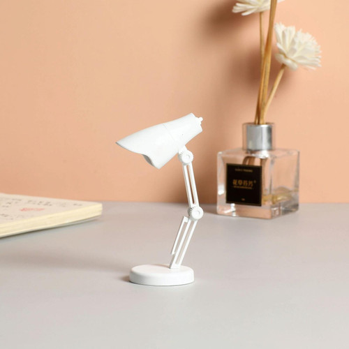 3 PCS Mini LED Desk Lamp Folding Portable Night Light Magnetic Eye Protection Desk Lamp(LD01-White)