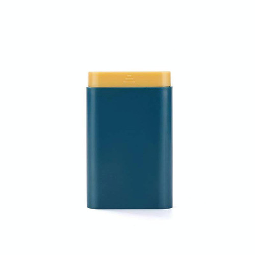 3 PCS Portable Sealed Pill Storage Box Divided Into Compartments Portable Mini Pill Box(Blue)