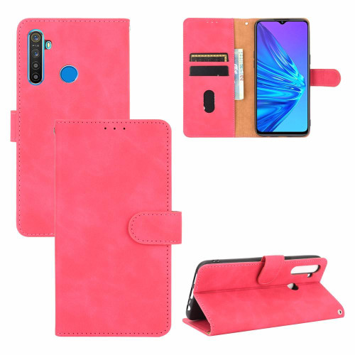 For OPPO Realme 5 / Realme 5s Solid Color Skin Feel Magnetic Buckle Horizontal Flip Calf Texture PU Leather Case with Holder & Card Slots & Wallet(Rose Red) For OPPO Realme 5 / Realme 5s Solid Color Skin Feel Magnetic Buckle Horizontal Flip Calf Texture PU Leather Case with Holder & Card Slots & Wallet(Rose Red)