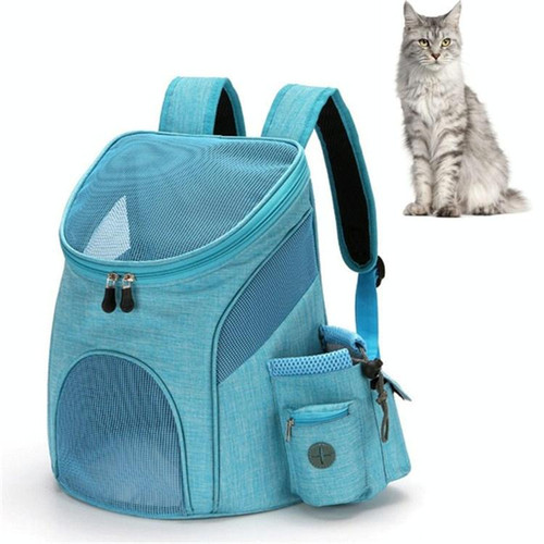 Go Out Portable Foldable Pet Cat and Dog Carry Backpack, Size:S (Light Blue)