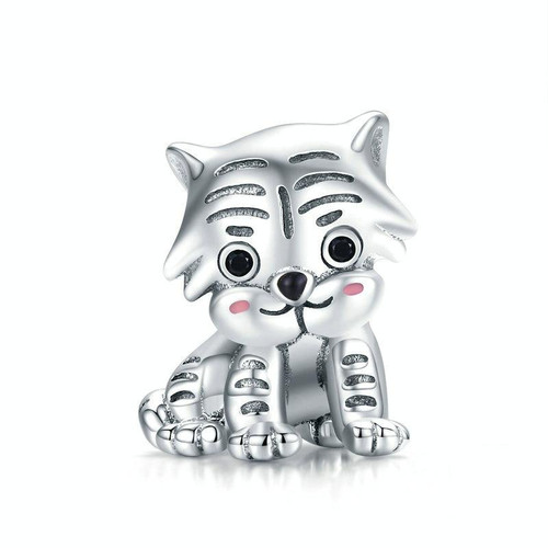 S925 Sterling Silver Pendant Cute Little Tiger Beads DIY Bracelet Necklace Accessories S925 Sterling Silver Pendant Cute Little Tiger Beads DIY Bracelet Necklace Accessories