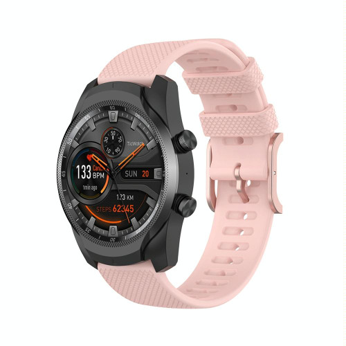 For Polar Grit X / Vantage M 22mm Dot Texture Watch Band(Light Pink)