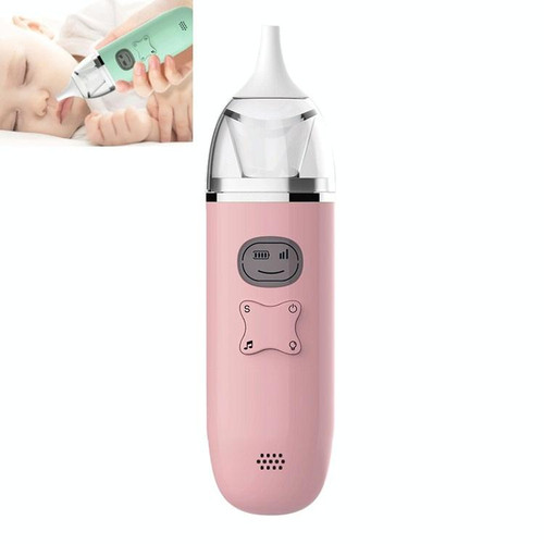 Music Baby Nasal Aspirator Newborn Electric Snot Cleaner(Pink)