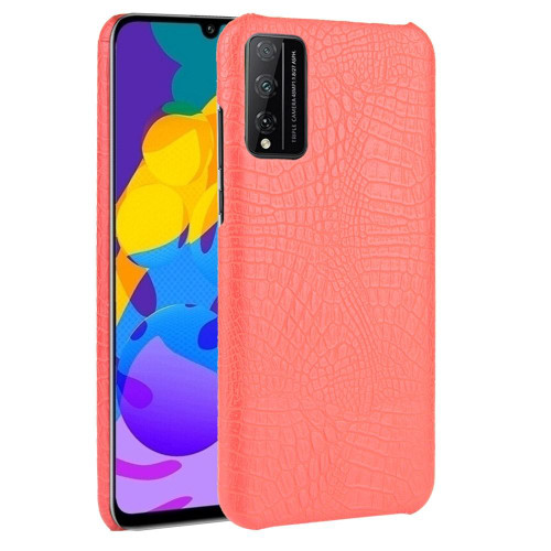 For Huawei Honor Play 4T Pro Shockproof Crocodile Texture PC + PU Case(Red)