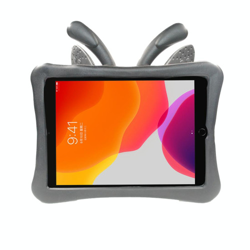 Butterfly Bracket Style EVA Children Shockproof Protective Case For iPad 10.2 2021 / 2020 / 2019 / 10.5(Black)
