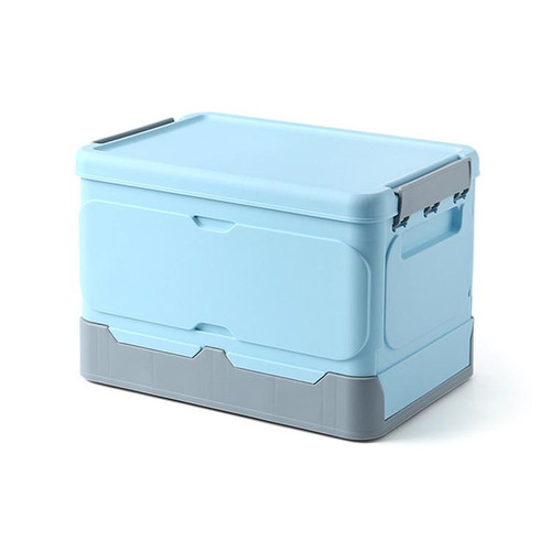 Student Books Sorting Artifact Plastic Folding Car Storage Box, Size:L(Blue)