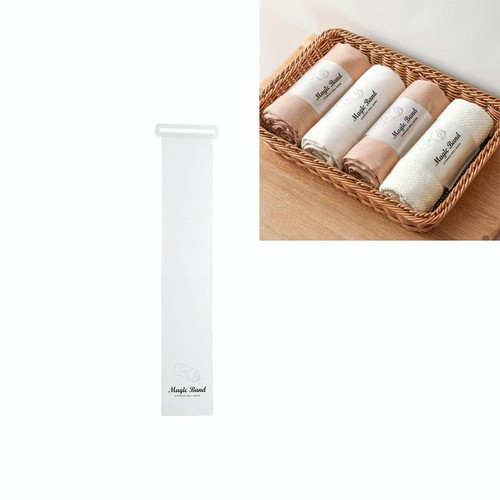 10 PCS Clothes Magic Band Roll Strap Self-adhesive Strapping Belt Clothing Finishing Storage Belt, Size:Small(Transparent) 10 PCS Clothes Magic Band Roll Strap Self-adhesive Strapping Belt Clothing Finishing Storage Belt, Size:Small(Transparent)