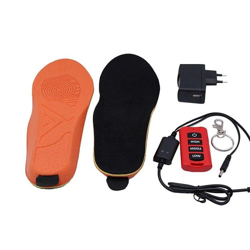 Smart Temperature-controlled Electric Insole Warm Foot Graphene Heating Insole Warm Foot Artifact Warm Foot Treasure, EU Plug, Size:36(Black for Men)