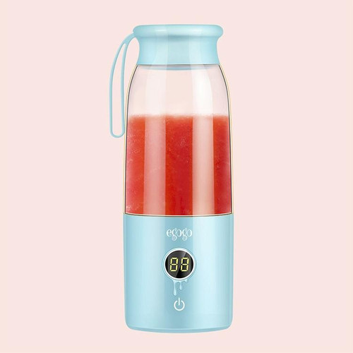 Vitamer USB Mini Portable Juicer Juice Blender Lemon Fruit Squeezers Reamers Bottle (Blue)