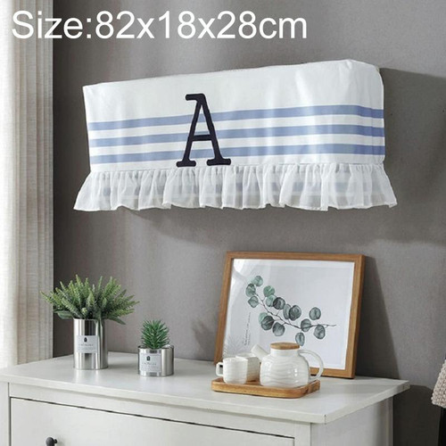 82x18x28cm Fresh Literary Chiffon Lace Bedroom Air Conditioning Dust Cover(Letter A)