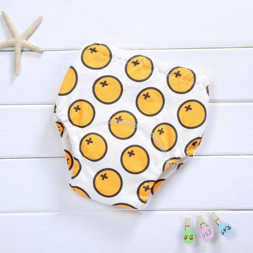 Baby Cotton Washable Four-layer Gauze Diaper, Suitable Height:80 Yards(Orange)
