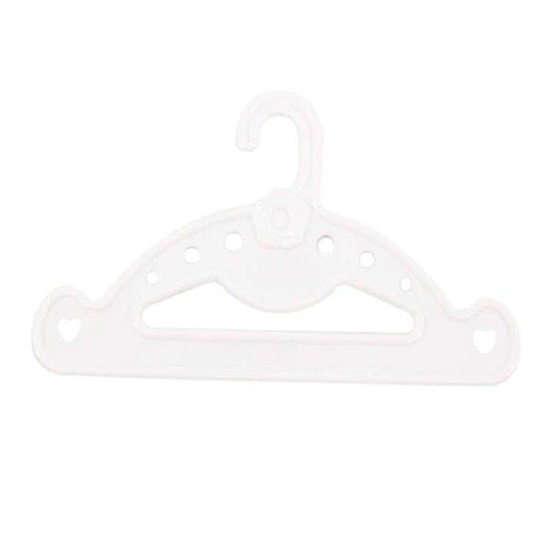 15 PCS / 3 Packs Doll Clothes Drying Rack Girl Play House Toy Accessories(White)