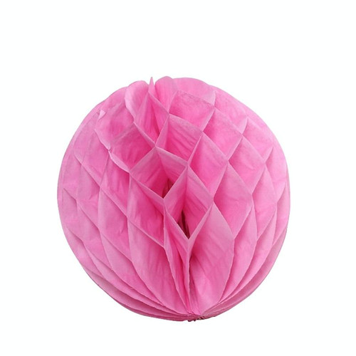 2 PCS Wedding Room Decoration Festive Mall Decoration Paper Honeycomb Ball Lantern, Size:6 inches 15 cm(Pink)