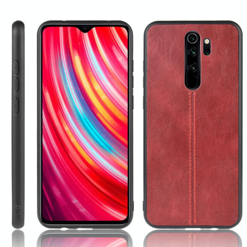 For Xiaomi Redmi Note 8 Pro  Shockproof Sewing Cow Pattern Skin PC + PU + TPU Case(Red) For Xiaomi Redmi Note 8 Pro  Shockproof Sewing Cow Pattern Skin PC + PU + TPU Case(Red)